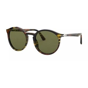 Persol GALLERIA PO Dark Havana/Green Sunglasses